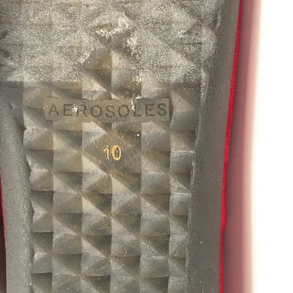 AEROSOLES Red Pointed Toe Flats & Loafers | Pull On Closure - Picture 4 of 6